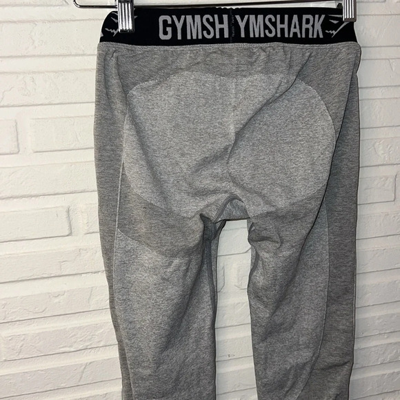 Gymshark Gray Low Rise Flex Dry Seamless Workout Leggings, Women’s Size small - Picture 3 of 7